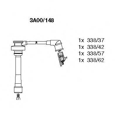 BREMI 3A00148 Комплект проводов зажигания