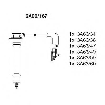 BREMI 3A00167 Комплект проводов зажигания