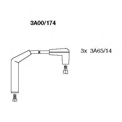 BREMI 3A00174 Комплект проводов зажигания