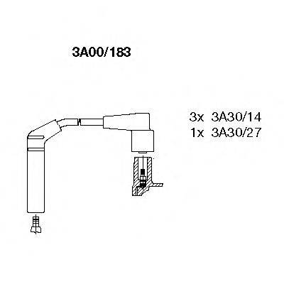 BREMI 3A00183 Комплект проводов зажигания