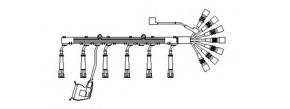 BREMI 517100 Комплект проводов зажигания