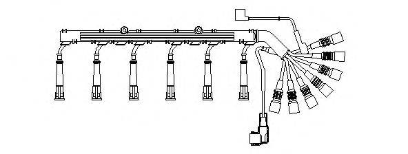 BREMI 525100 Комплект проводов зажигания