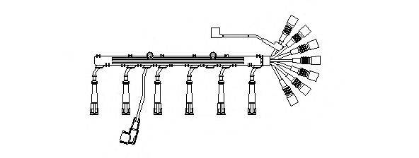 BREMI 537100 Комплект проводов зажигания