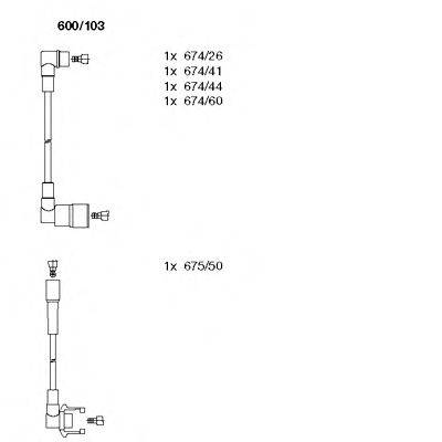 BREMI 600103 Комплект проводов зажигания