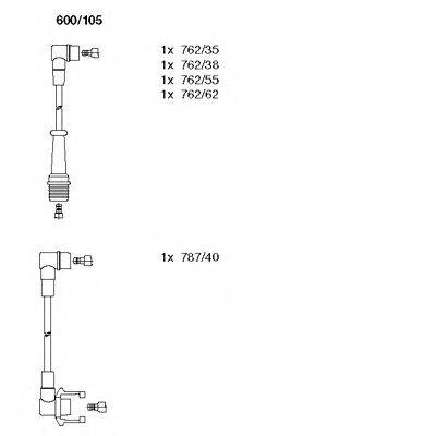 BREMI 600105 Комплект проводов зажигания