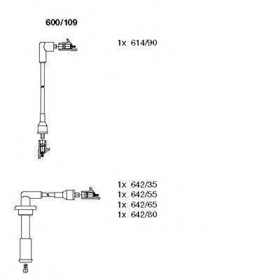 BREMI 600109 Комплект проводов зажигания