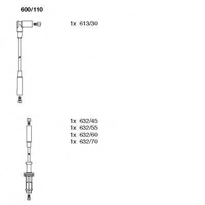 BREMI 600110 Комплект проводов зажигания