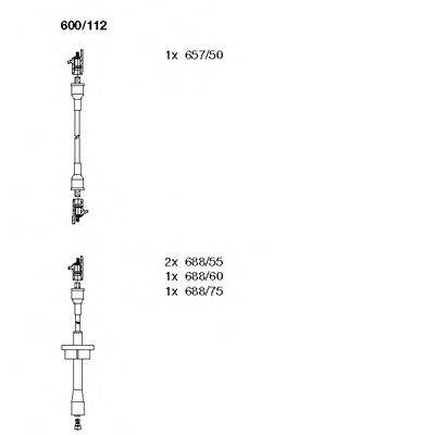 BREMI 600112 Комплект проводов зажигания
