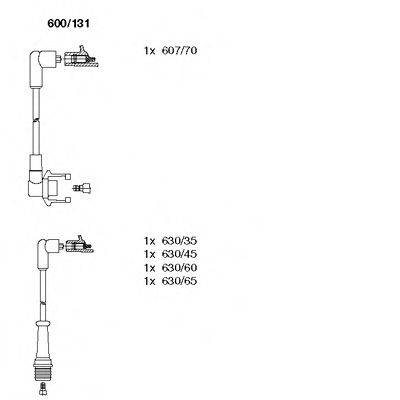 BREMI 600131 Комплект проводов зажигания