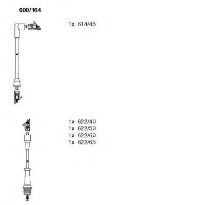 BREMI 600164 Комплект проводов зажигания