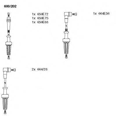 BREMI 600202 Комплект проводов зажигания