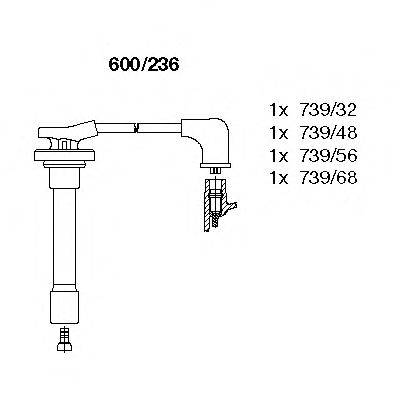 BREMI 600236 Комплект проводов зажигания