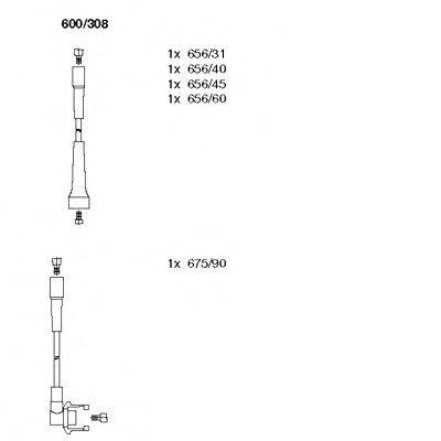 BREMI 600308 Комплект проводов зажигания