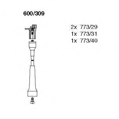 BREMI 600309 Комплект проводов зажигания