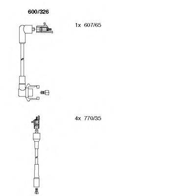 BREMI 600326 Комплект проводов зажигания