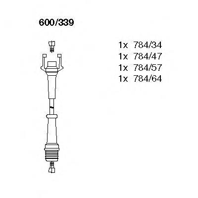 BREMI 600339 Комплект проводов зажигания