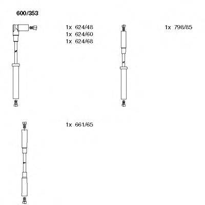 BREMI 600353 Комплект проводов зажигания