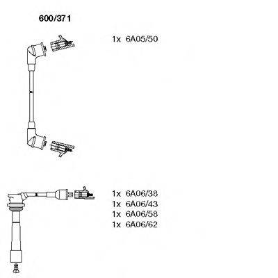 BREMI 600371 Комплект проводов зажигания