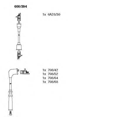 BREMI 600394 Комплект проводов зажигания