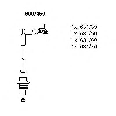 BREMI 600450 Комплект проводов зажигания