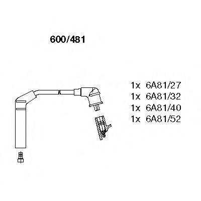 BREMI 600481 Комплект проводов зажигания