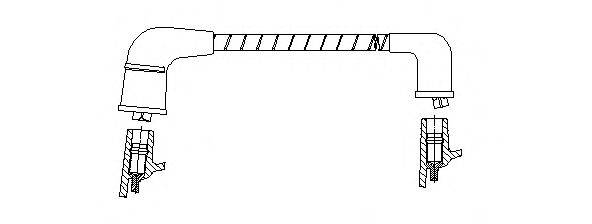 BREMI 763E58 Провод зажигания