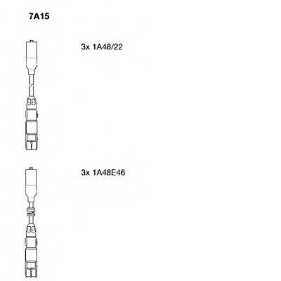 BREMI 7A15 Комплект проводов зажигания