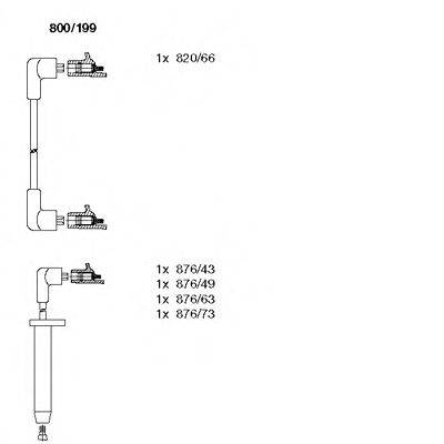 BREMI 800199 Комплект проводов зажигания