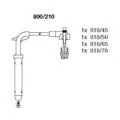 BREMI 800210 Комплект проводов зажигания