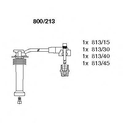 BREMI 800213 Комплект проводов зажигания