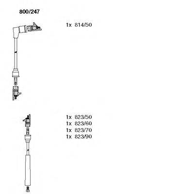 BREMI 800247 Комплект проводов зажигания
