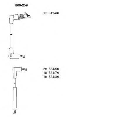 BREMI 800259 Комплект проводов зажигания