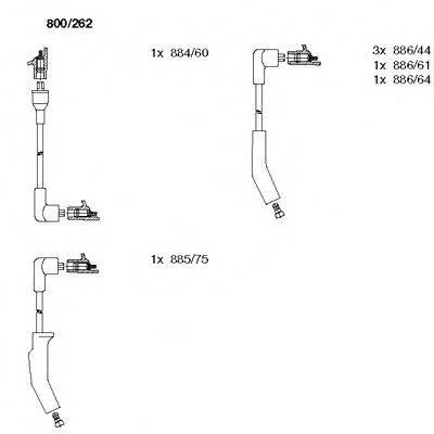 BREMI 800262 Комплект проводов зажигания