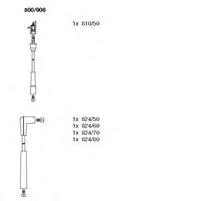 BREMI 800906 Комплект проводов зажигания