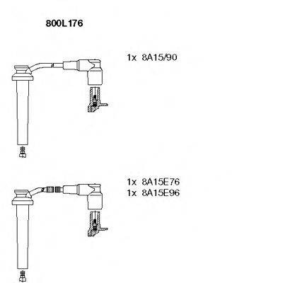 BREMI 800L176 Комплект проводов зажигания