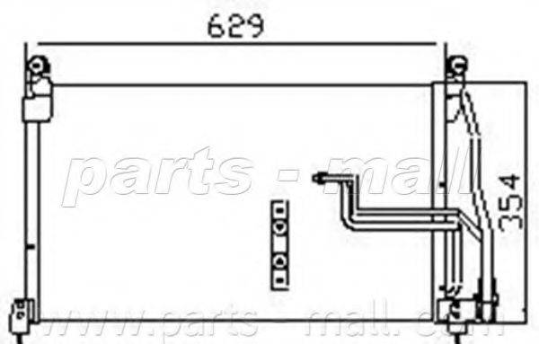 PARTS-MALL PXNC1009 Конденсатор, кондиционер