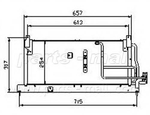 PARTS-MALL PXNC1011 Конденсатор, кондиционер