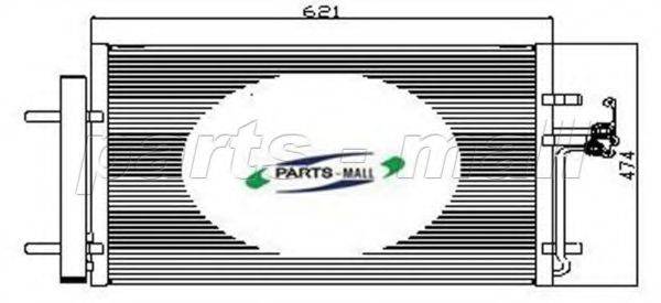 PARTS-MALL PXNC2007 Конденсатор, кондиционер