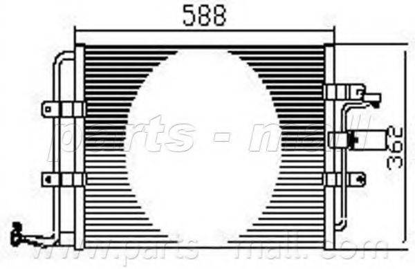 PARTS-MALL PXNCX075T Конденсатор, кондиционер