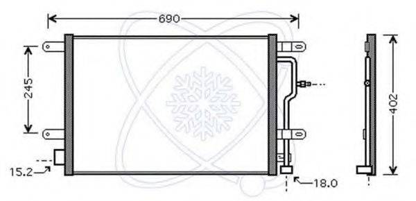 ELECTRO AUTO 30B0051 Конденсатор, кондиционер