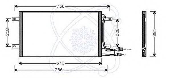 ELECTRO AUTO 30B0054 Конденсатор, кондиционер