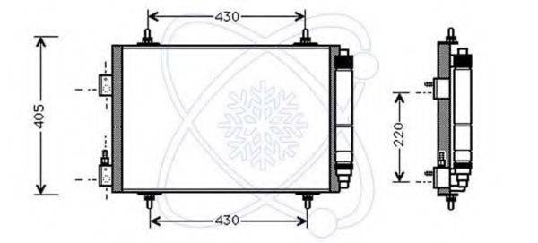 ELECTRO AUTO 30C0055 Конденсатор, кондиционер