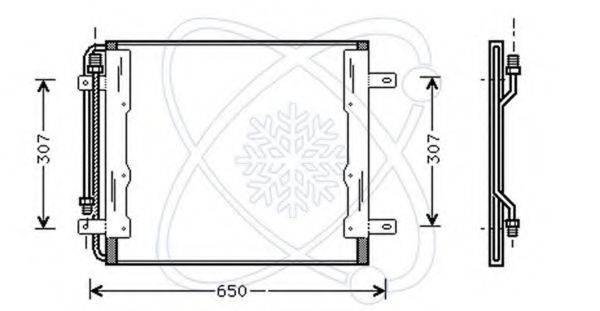 ELECTRO AUTO 30M0098 Конденсатор, кондиционер