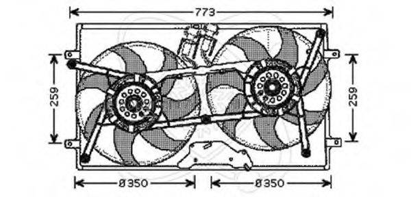 ELECTRO AUTO 32VB014 Вентилятор, охлаждение двигателя