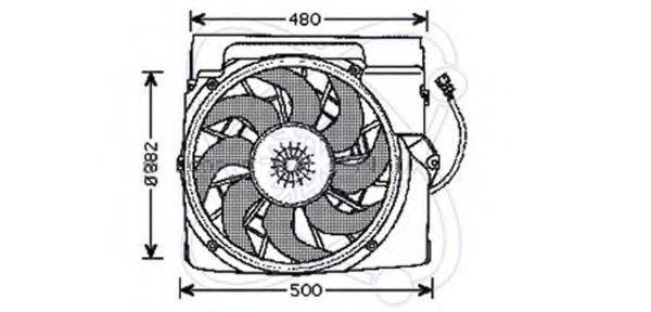 ELECTRO AUTO 32VE003 Вентилятор, охлаждение двигателя