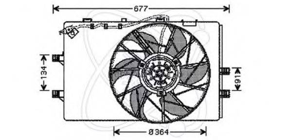 ELECTRO AUTO 32VM003 Вентилятор, охлаждение двигателя