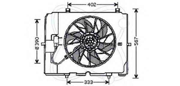 ELECTRO AUTO 32VM007 Вентилятор, охлаждение двигателя