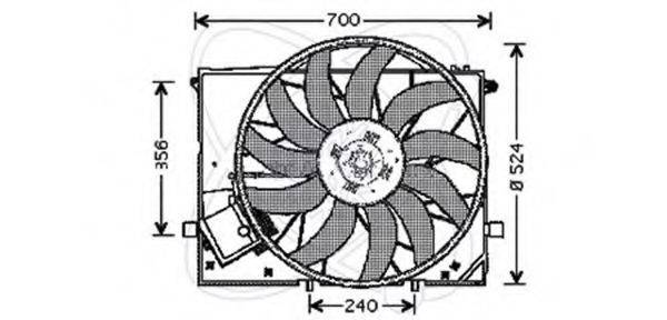 ELECTRO AUTO 32VM015 Вентилятор, охлаждение двигателя