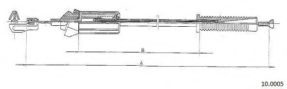 CABOR 100005 Тросик газа