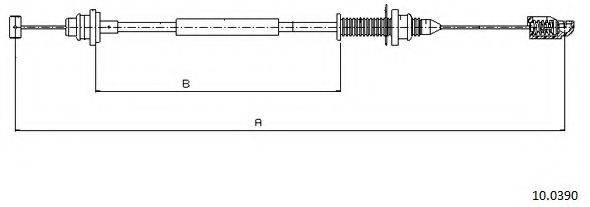 CABOR 100390 Тросик газа